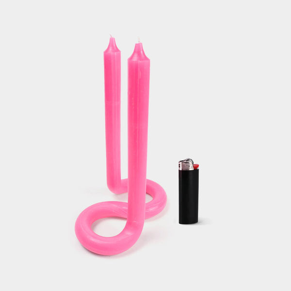 Twist Candle Sticks by Lex Pott - Pink