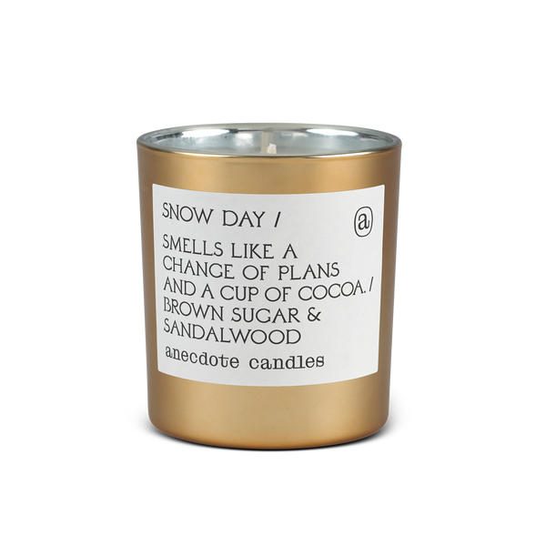 Snow Day (Brown Sugar & Sandalwood) Gold Tumbler Candle