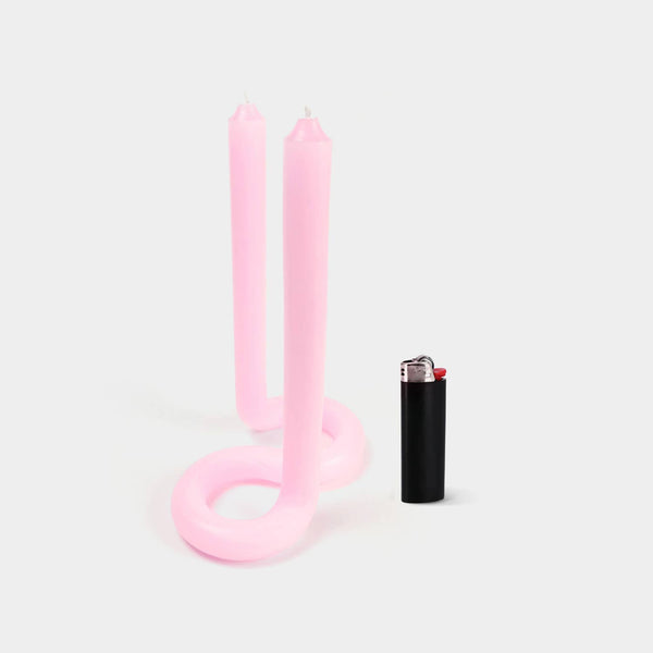 Twist Candle Sticks by Lex Pott - Light Pink