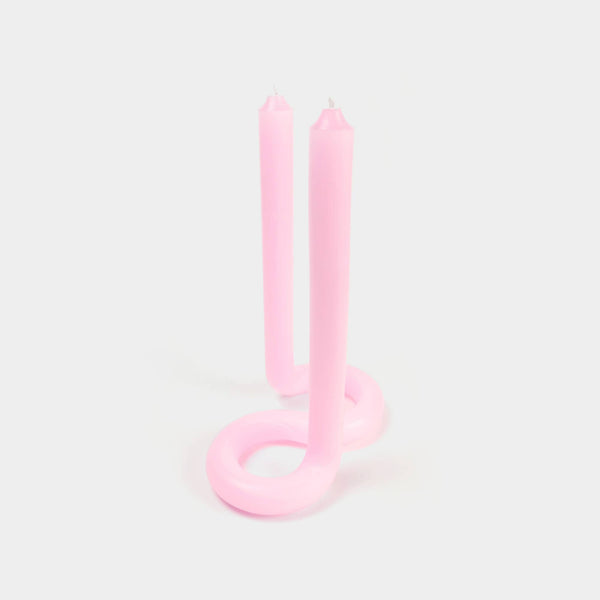 Twist Candle Sticks by Lex Pott - Light Pink