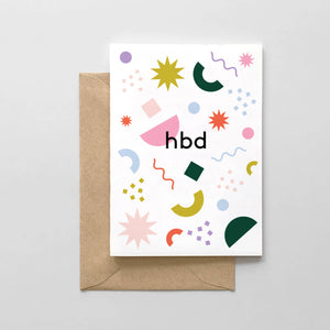 HBD Confetti Design