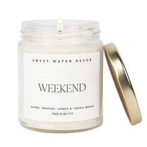 Weekend Soy Candle - Clear Jar - 9 oz